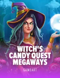 witchs candy quest megaways slot logo