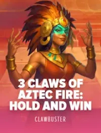 3 claws of aztec fire hold and win logo