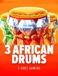 3 african drums slot logo